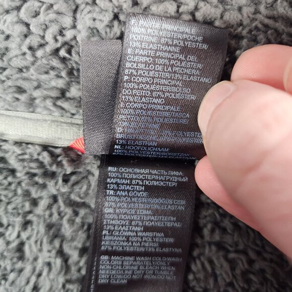 The North Face Mens Jacket Fur Fleece Inside Chest Pocket Hike Camp Outdoor SM‎ - Picture 5 of 8